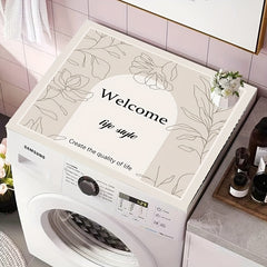 WELCOME LIFE Waterproof Laundry Room Runner Rug Non Slip Machine Washable