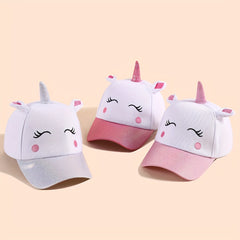 Squinting Unicorn Kids Baseball Cap for Boys and Girls
