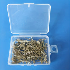 50pcs Stainless Steel Wig T Pins 5.08cm with Plastic Box