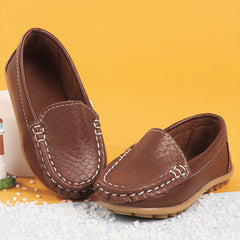 Boys Casual Loafer Shoes Non-slip Stitching Flat Shoes for Toddler