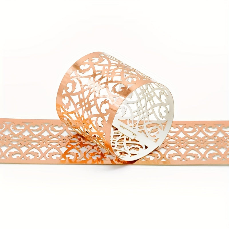 10pcs Rose Butterfly Napkin Rings for Wedding Party Home Decor