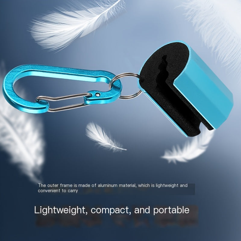 Fishing Rod Clip With Carabiner Aluminum Alloy Rod Clip Accessory