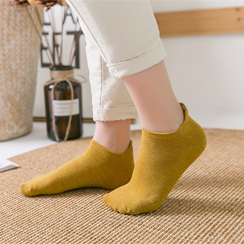 10 Pairs Heart Print Low Cut Ankle Socks Women's Stockings