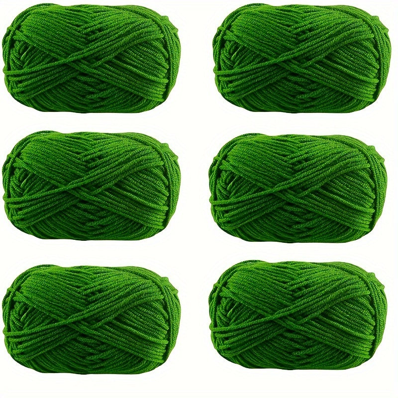 6pcs Mini Acrylic Yarn for Knitting Crocheting Projects 50m Total