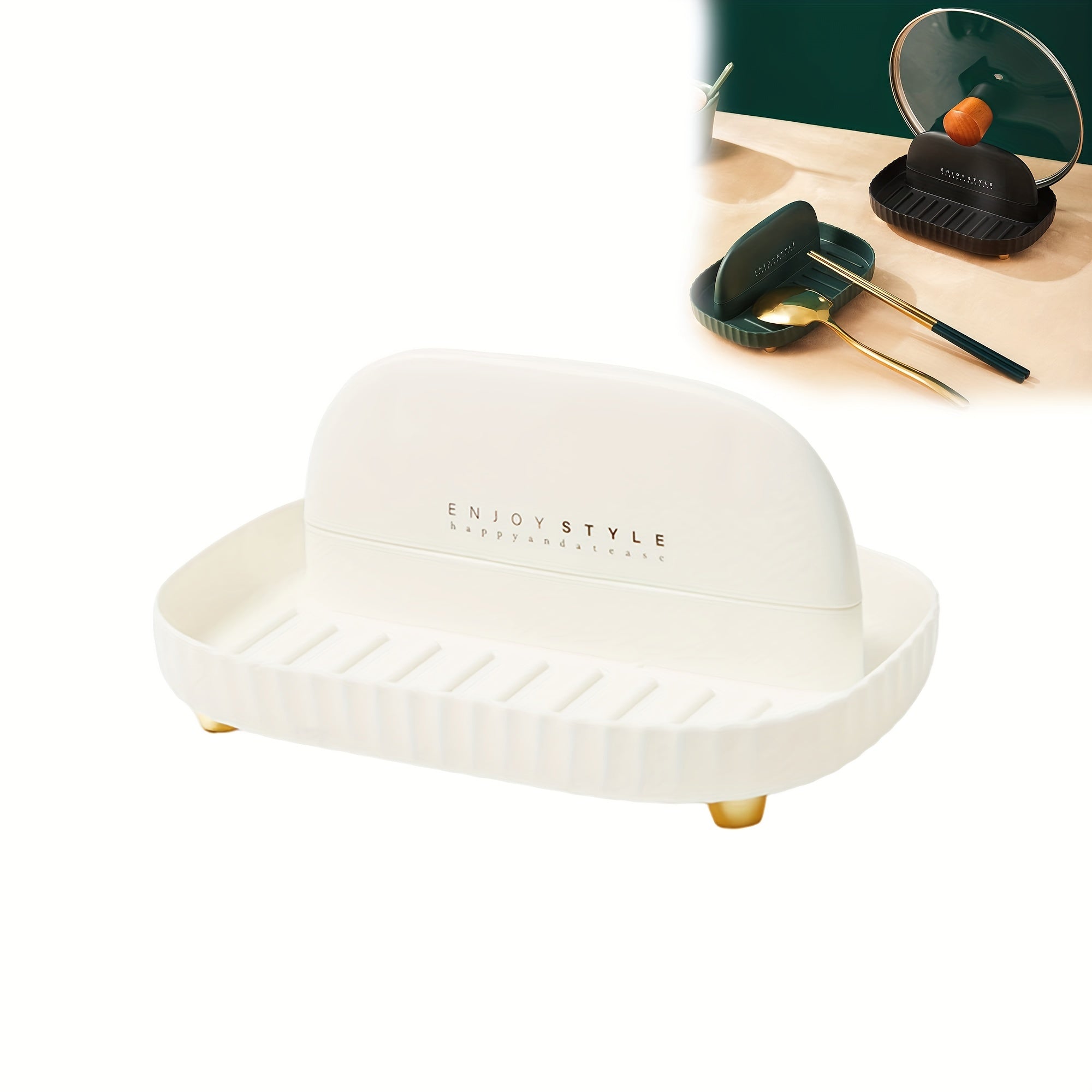 Spoon Rest for Stove Top Cooking and Countertop Utensils