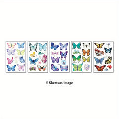 Herbal Tattoo Stickers Waterproof Long lasting Clavicle Arm Simulation