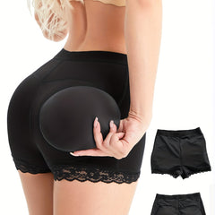 Lace Trim Shaping Panties Tummy Control Butt Lifting Women's Underwear
