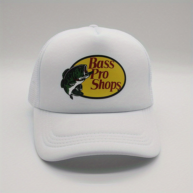 Hip Hop Fish Baseball Cap Mesh Trucker Hat Unisex Dad Hat