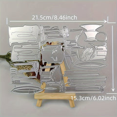 Halloween Candles Metal Cutting Dies for DIY Scrapbooking Album Paper Cards