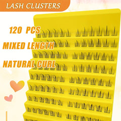 120pcs Smooth Faux Mink False Eyelashes DIY All Match Cluster
