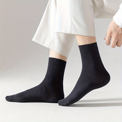 Men's Antibacterial Cotton Crew Socks Moisture Wicking Tube Socks