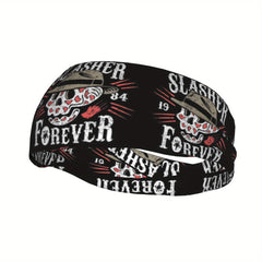 Retro Slasher Forever Unisex Sports Headband Sweat Wicking Stretchy & Breathable