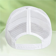 Mom Printed Trucker Hat Casual Mesh Baseball Cap Adjustable Sunscreen Dad Hats