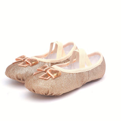 Rainbow Slip On Ballet Shoes For Girls Soft Sole Dancing Shoes