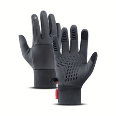 Cycling Full Finger Gloves Windproof Waterproof Touch Screen for Men Women