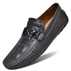 Men's Slip On Bit Loafer Shoes Comfortable Casual Anti-Skid Walking Shoes