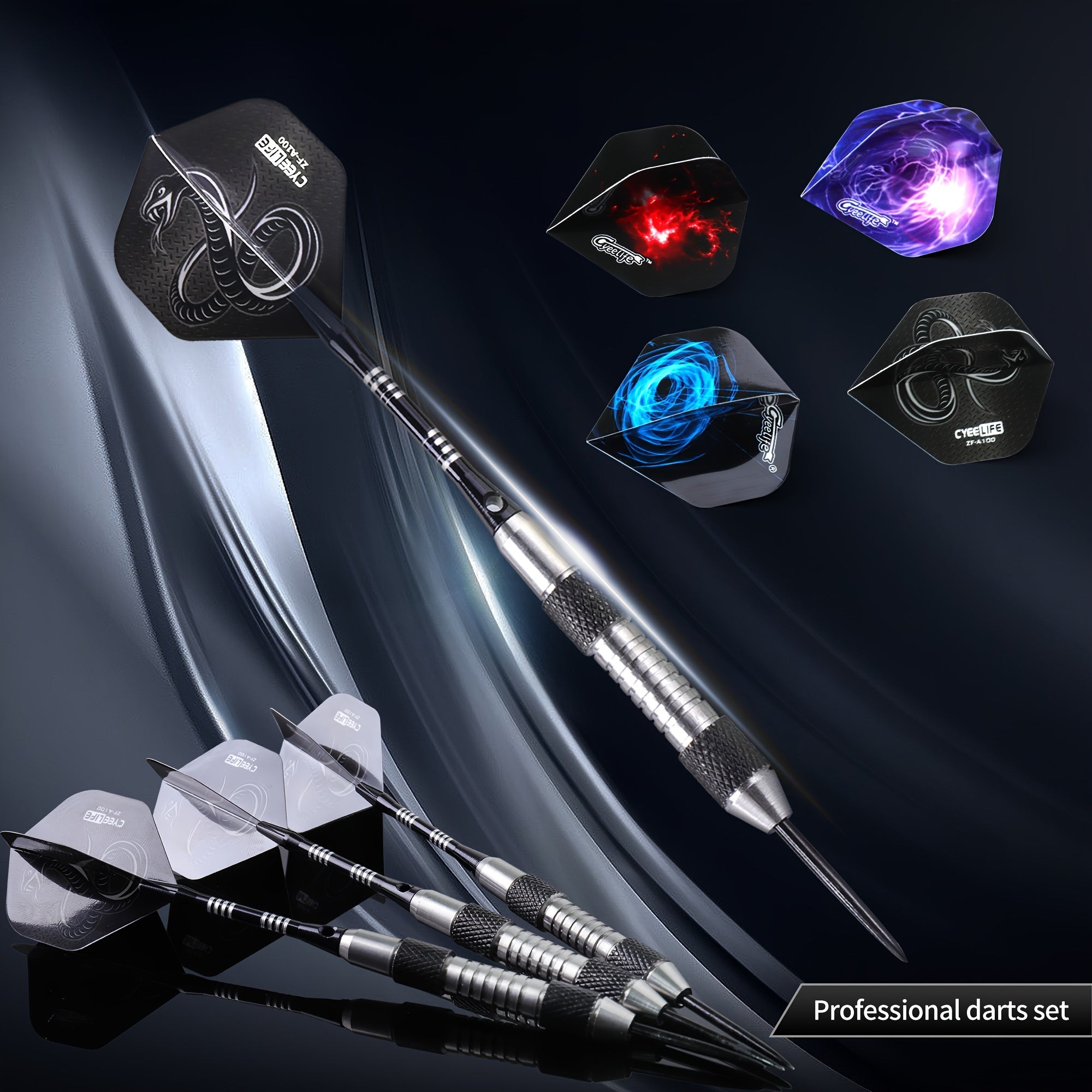 6pcs 23g Hard Darts Steel Needle Stainless Steel Anti-fall Dart