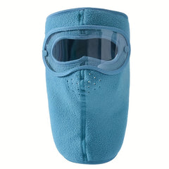 Winter Cycling Full Face Mask Dustproof Anti Fog Windproof Mask With Goggles