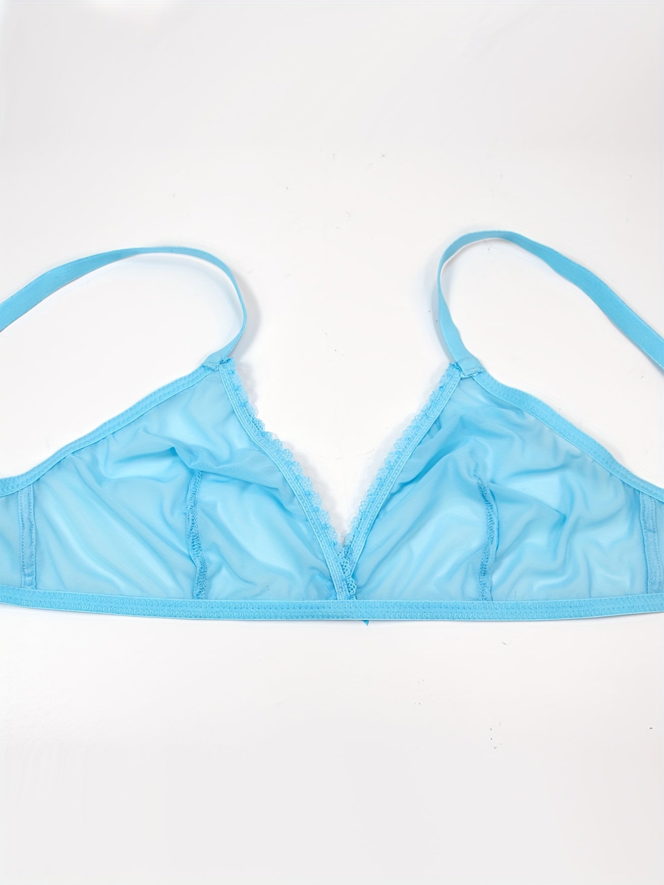 Mesh Unlined Push Up Bra Women's Lingerie