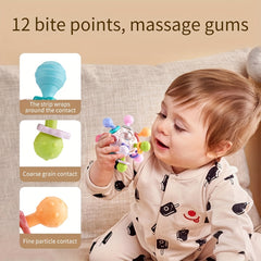 Educational Baby Grasp and Bite Ball Toy for 0-1 Year Olds
