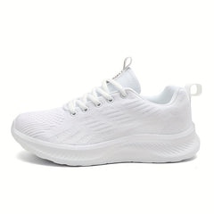 Women's Mesh Tennis Sports Shoes Lightweight Thick Bottom Travel Shoes