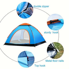 Portable Folding Tent Thickened Sunshade Rainproof Camping Travel Tents