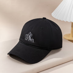 Gothic A Embroidery Baseball Cap Cotton Sun Hat