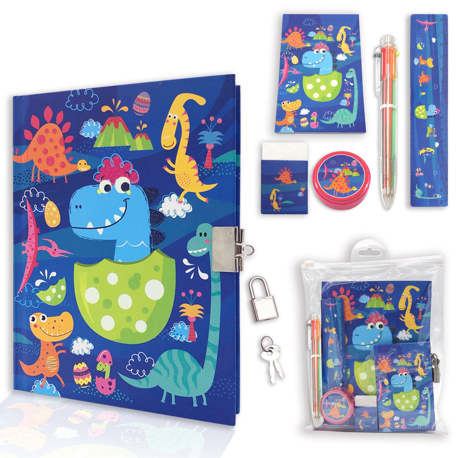 Girls Diary With Lock Kids Journal Stationary Set Mermaid Gift