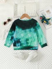 Boys' Dino Print Crew Neck Sweatshirt for Fall/Winter