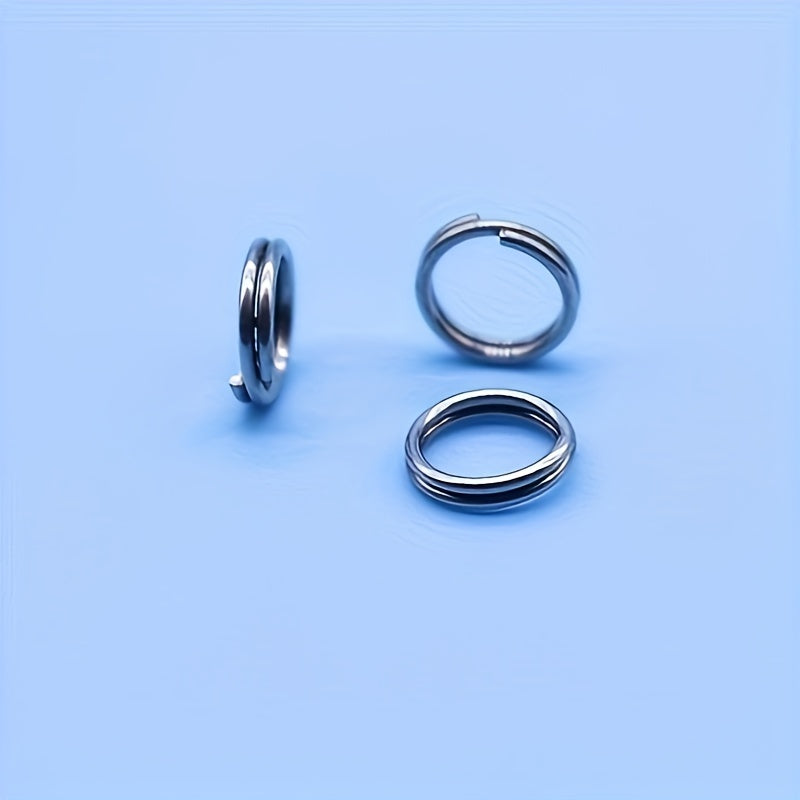 100pcs Stainless Steel Open Rings For Lures Fishing Accessories