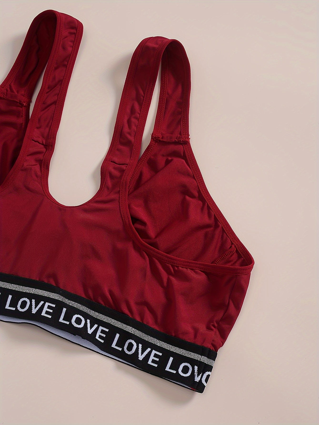 Women's Plus Glitter Tape Sporty Bralette