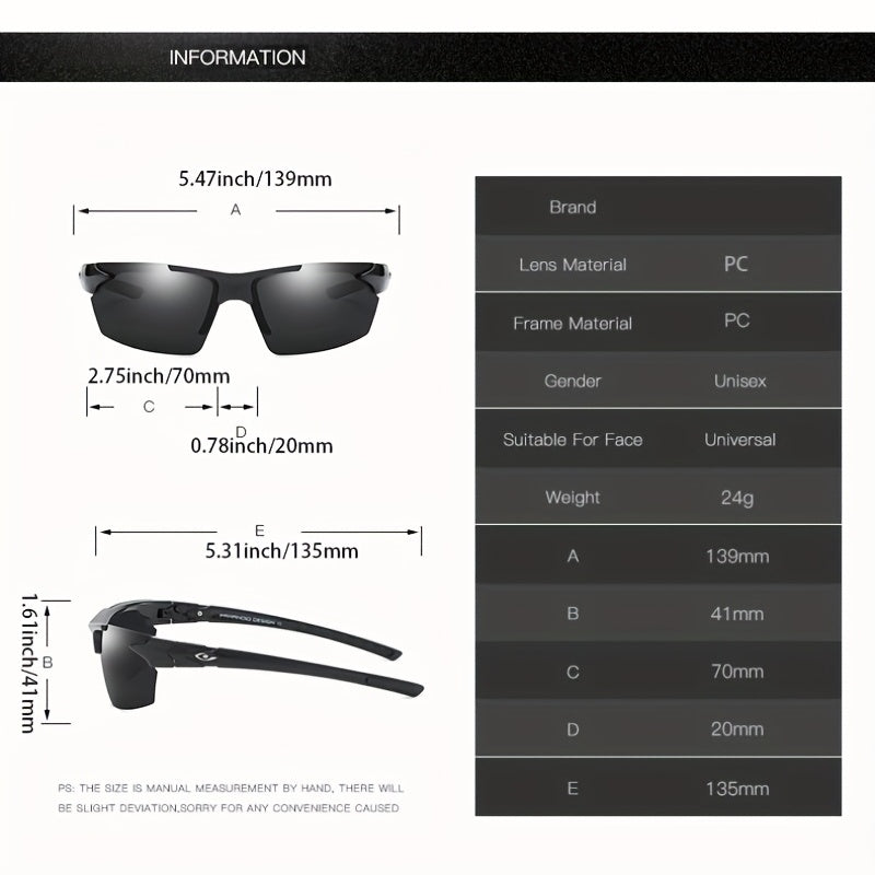 Men's Polarized Cycling Sunglasses UV Protection