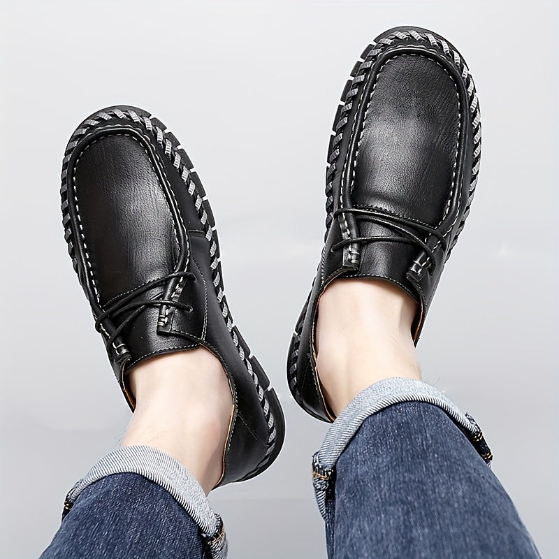 Men's Vintage Lace Up Dress Shoes Smart Casual Walking Shoes
