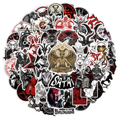 50pcs Devil Graffiti Stickers for Phone Case Skateboard Helmet Water
