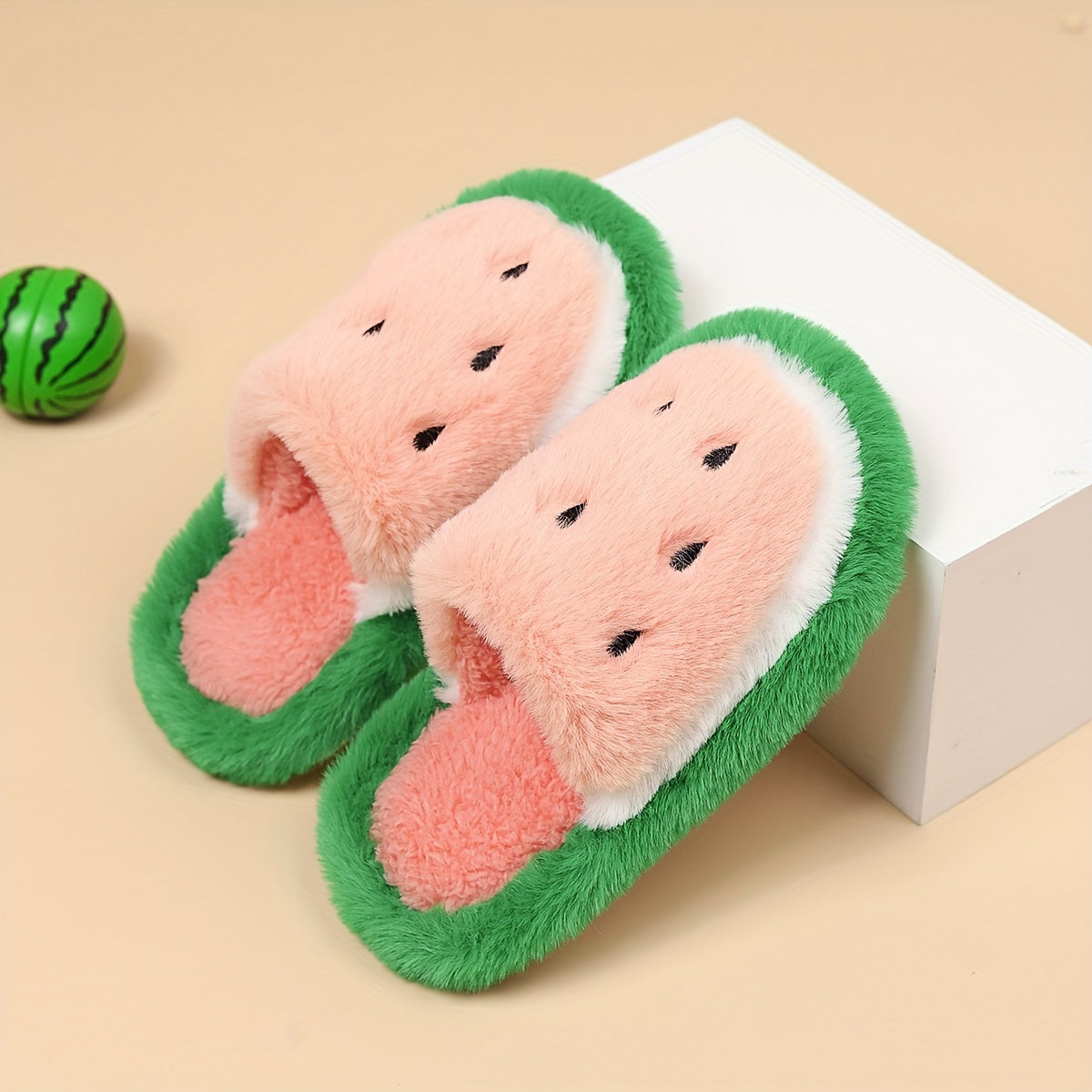 Watermelon Slippers For Baby Girls Non Slip Closed Toe Slippers
