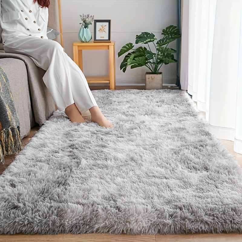Light Grey Area Rugs Soft Fluffy Carpets for Living Room Bedroom Kids Room