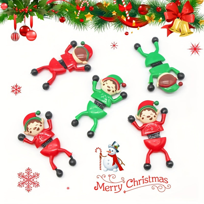 2pcs Christmas Wall Climbing Man Toys Sticky Tipping Little Men Toys