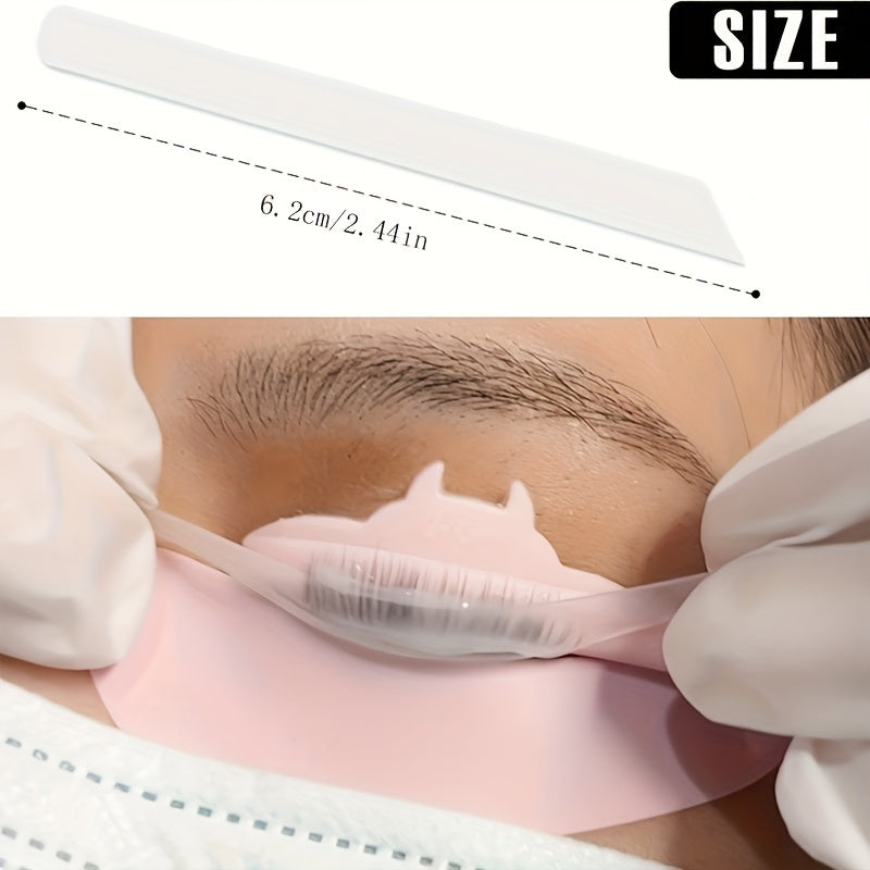 6pcs Reusable Silicone Lash Lift Tape Pads Eyelash Perm Pads Makeup Tool