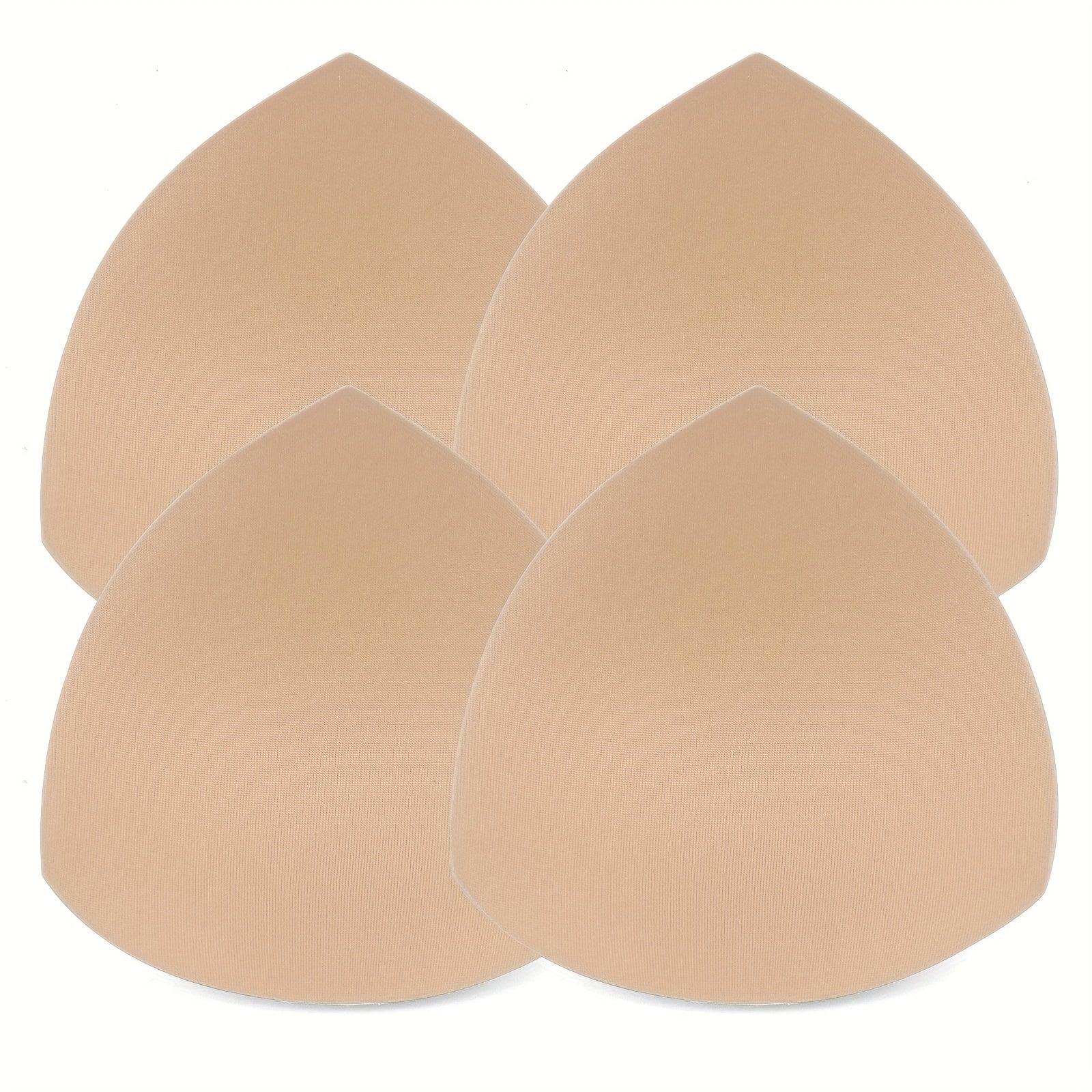 2 Pairs Triangle Cups Bra Insert Pads Anti-Convex Chest Enhancer for Women