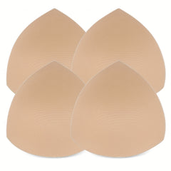 2 Pairs Triangle Cups Bra Insert Pads Anti-Convex Chest Enhancer for Women