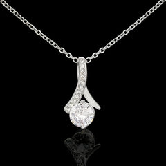 Rhinestone Zirconia Necklace Gift Box