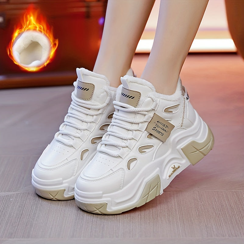 Women's Chunky Sneakers Warm Sport Shoes