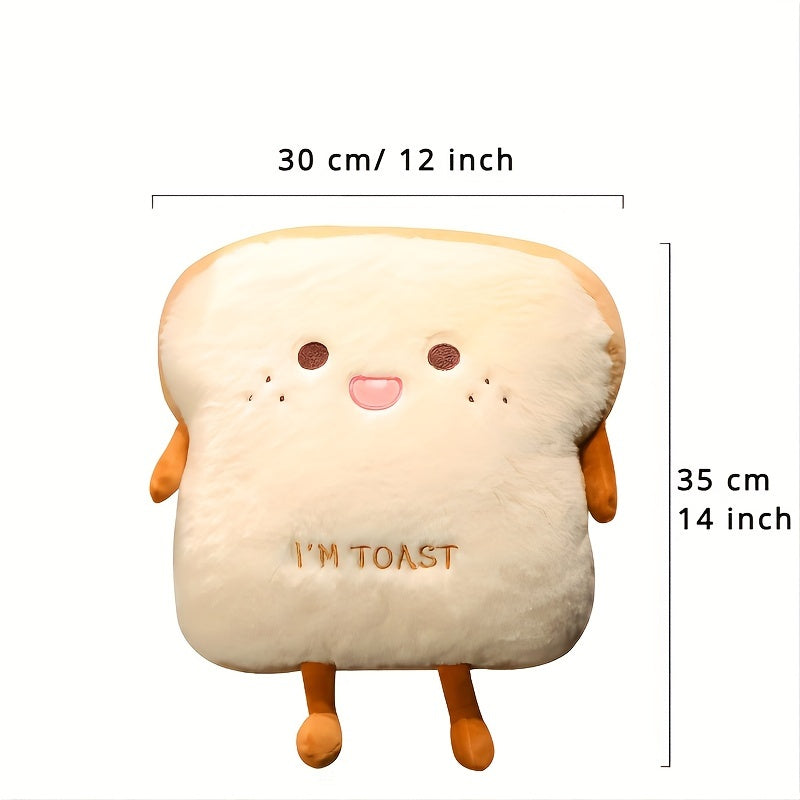 Plush Bread Pillow Soft Doll Warm Hand Pillow for Kids