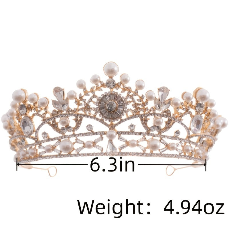 Faux Pearl Princess Pageant Engagement Wedding Hair Accessories