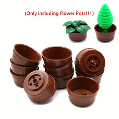 9pcs Building Block Flowerpot 4X4 Farm Grass Plant Garden Play Set