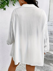 Button Up Blouse & Shorts 2 Piece Set
