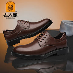 Men's Derby Shoes Lace up Front Dress Shoes For Men