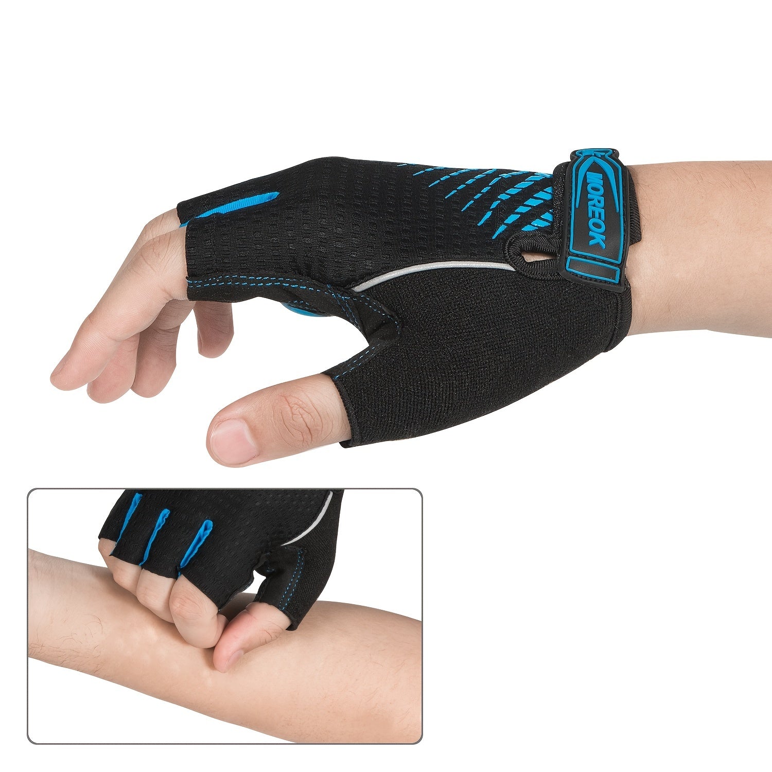 Moreok Liquid Gel Pad Cycling Gloves Comfortable Breathable Men Women