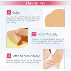 28pcs Underarm Sweat Patches Disposable Armpit Sweat Pads Antiperspirant Pads