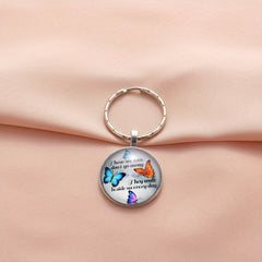 2pcs Butterfly Keychain Creative Key Chain Pendant Birthday Gift For Men Women